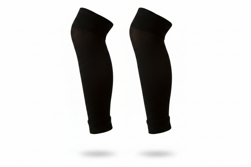 Kalcio Footless Socks in Black