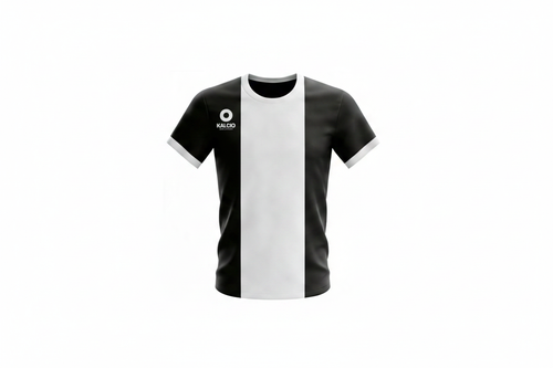 Kalcio Football Shirt in Black and White